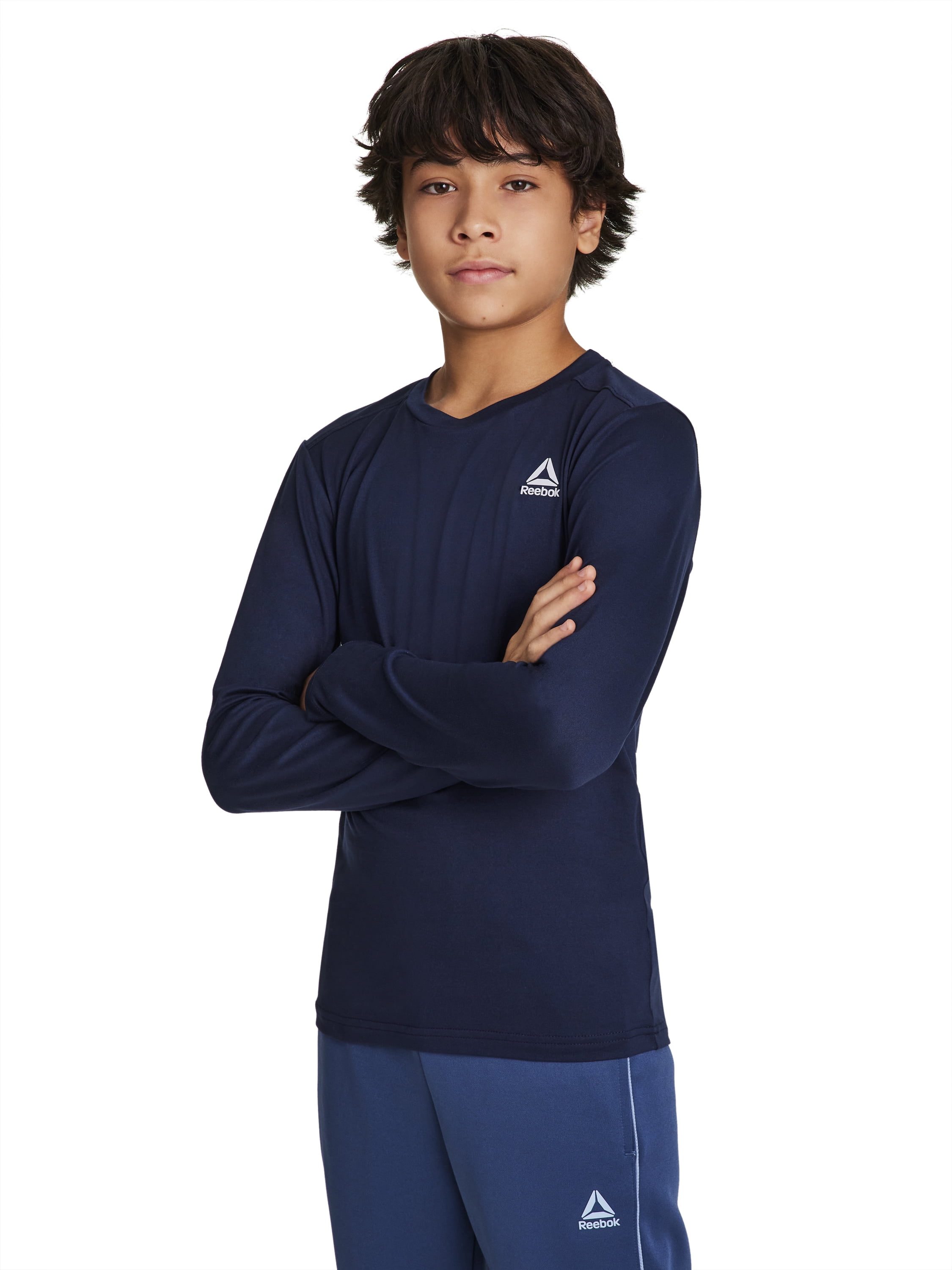 Reebok Boy's Legacy Performance Long Sleeve Core T-Shirt, Sizes 4-18