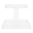 thumbnail image 3 of Acrylic Trinkets Organizer for Headband 2-Tier Clear Stand Easy to Clean and Store, 3 of 5