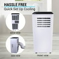 thumbnail image 3 of SereneLife 2 x SLPAC105W 300 SqFt 10000 BTU Portable Air Conditioner (2 Pack), 3 of 5