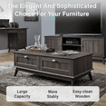 thumbnail image 2 of Caffoz Newport Series Scandinavian Coffee Table with Storage and Brown, 2 of 7