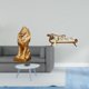 thumbnail image 2 of Escultura de león, modelo de sofá, adorno de mesa coleccionable, figura artística, cama de madera decorativa, accesorios de fotos DIY, banco en miniat, 2 of 8