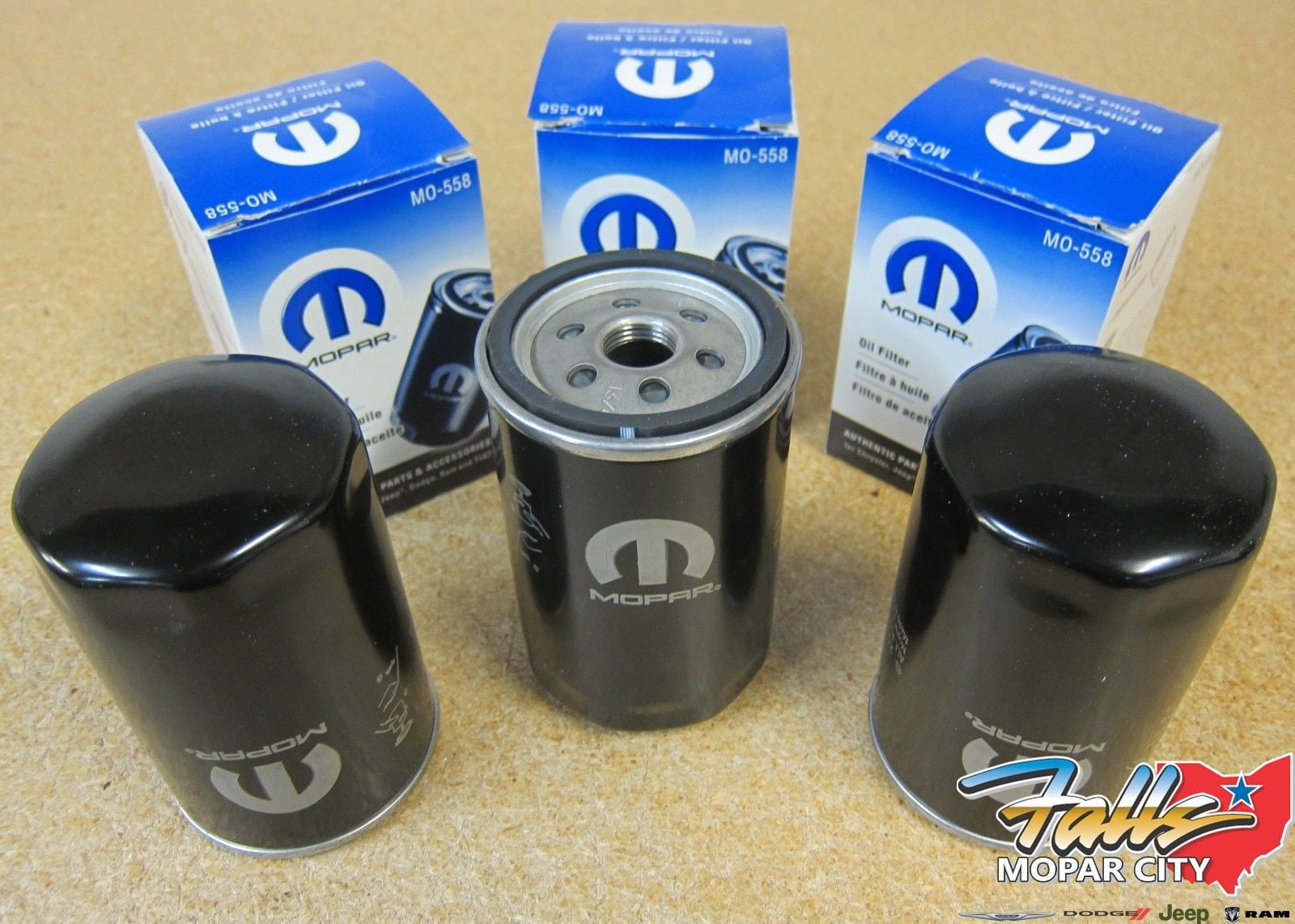 20032006 Jeep Liberty 2.8L Diesel Engine Oil Filter Set of 3 Mopar OEM