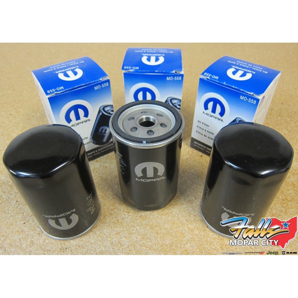 20032006 Jeep Liberty 2.8L Diesel Engine Oil Filter Set of 3 Mopar OEM