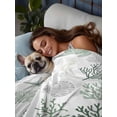 thumbnail image 3 of Sage Green Coastal Flat Sheet Only Twin Size, Soft Breathable Bed Top Sheets for Mattress, Nautical Summer Beach Coral Sea Turtle Luxury Bedding Flat Sheets for Home Hotel Bedroom Bed Protection, 3 of 9
