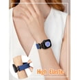 thumbnail image 3 of Wearlizer Braided Magnetic Compatible with Apple Watch Band for Women & Men, D-Shape Stretchy Elastic Nylon Strap, Fits 38/40/41/42/44/45/46/49mm, for iWatch Series 11 10 9 8 7 SE Ultra, 3 of 7