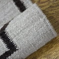 thumbnail image 5 of Rugsotic Carpets Eco-Friendly Woven Hand Woven Kilim Flat Weave White Brown Contemporary Area Rug, 4'x6' Rectangle, Antimicrobial, 5 of 10