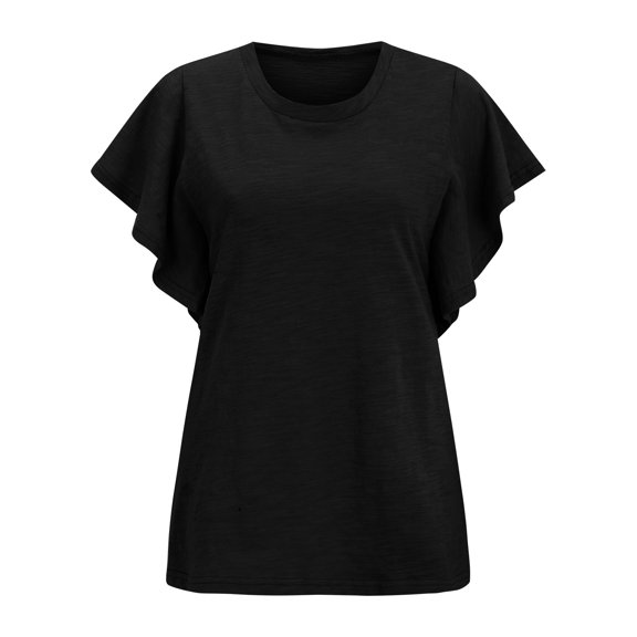 Aayomet Workout Shirts For Women T Shirts for Women Plus Size,Valentines Day Shirt Love Heart Print Shirt Top T-Shirt Short Sleeve Cute Graphic Tee Shirts,Black M