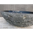 thumbnail image 3 of Eden Bath EB-S001BK-P Récipient en Pierre Évier en Granit Noir & 44; Intérieur Poli, 3 of 3