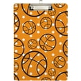 thumbnail image 1 of FMSHPON Basketball Dots Floral Pattern Clipboard Hardboard Wood Nursing Clip Board and Pull for Standard A4 Letter 13x9 inches, 1 of 6