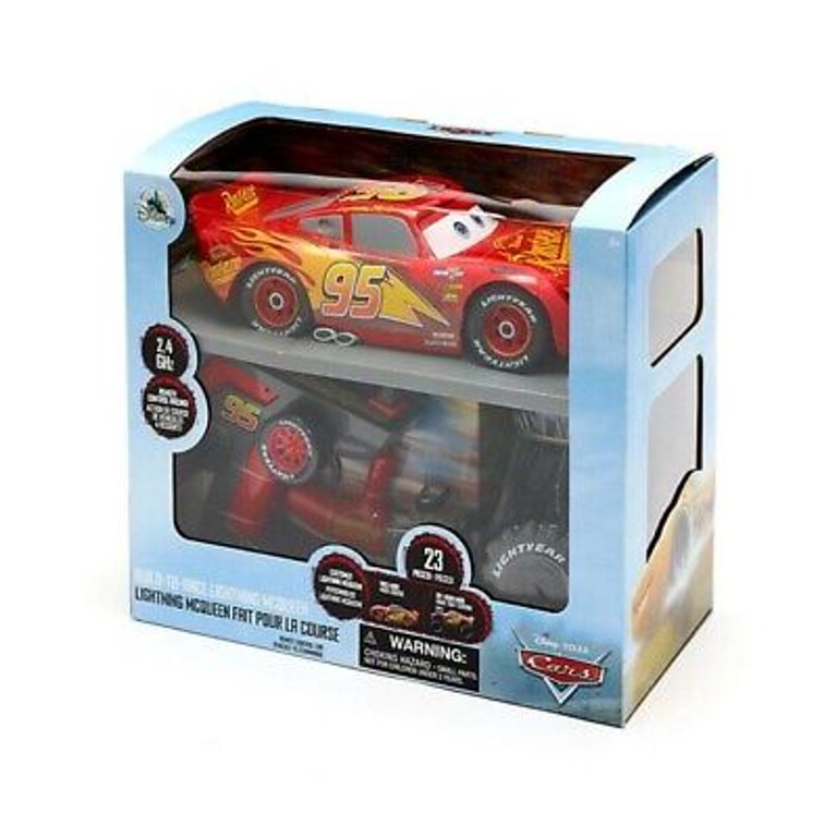 Disney Pixar Cars Lightning McQueen Build to Race RC Remote Control Car
