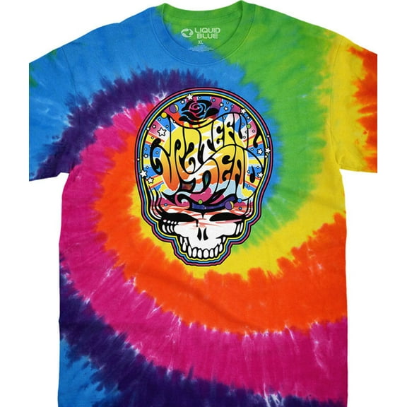 Grateful Dead SYF Steal Your Face Tie Dye Mens T-shirt