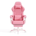 thumbnail image 5 of UIVJGAG Gaming Chair, Computer Office Chair with Footrest, Linkage Armrests and Lumbar Support, High Back Ergonomic Gamer Chairs for Adults, Black PU Leather, 5 of 7