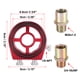 thumbnail image 3 of Adaptador de aceite Unique Bargains para Coche Enfriador sándwich placa rojo, 3 of 7