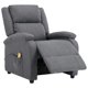 thumbnail image 5 of Sillón de masaje VidaXL reclinable con revestimiento de tela VidaXL, color gris oscuro, 5 of 9