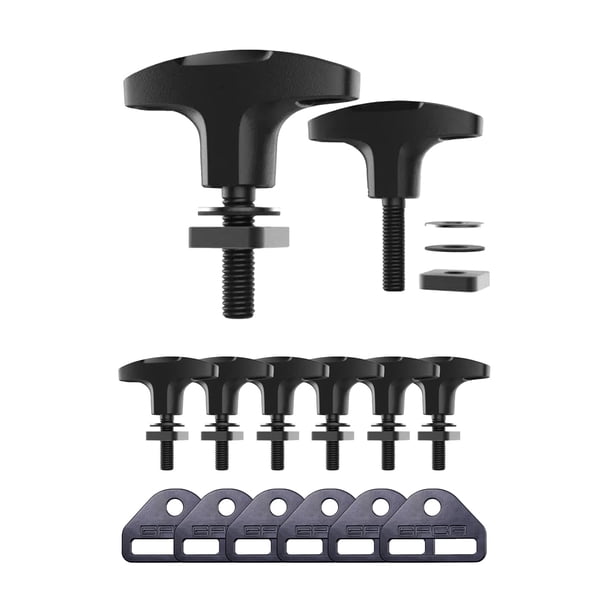 Gpca - Juego De Anclaje De Amarre De Liberación Rápida Y Placa D Para Extracción Rápida De La Parte Superior De Jeep, Amarres Para Camionetas, Accesorios Para Jeep Wrangler Para Modelos 4Xe Jl Jk Y Te