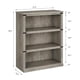 thumbnail image 3 of Qinaqin 39.9-Inch Alto de Profundidad Madera 3-Tier Bookcase Farmhouse-Style Book Estante con Almacenamiento y Abierto cm Profundidadisplay Ideal para Oficina en Casa Living Sala de, 3 of 7