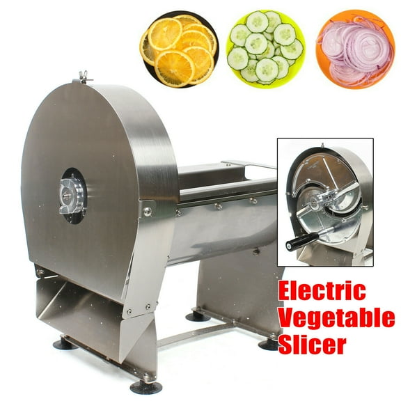 DENEST Commercial Vegetable Fruit Slicer Shredder Machine with Electric   Manual Modes