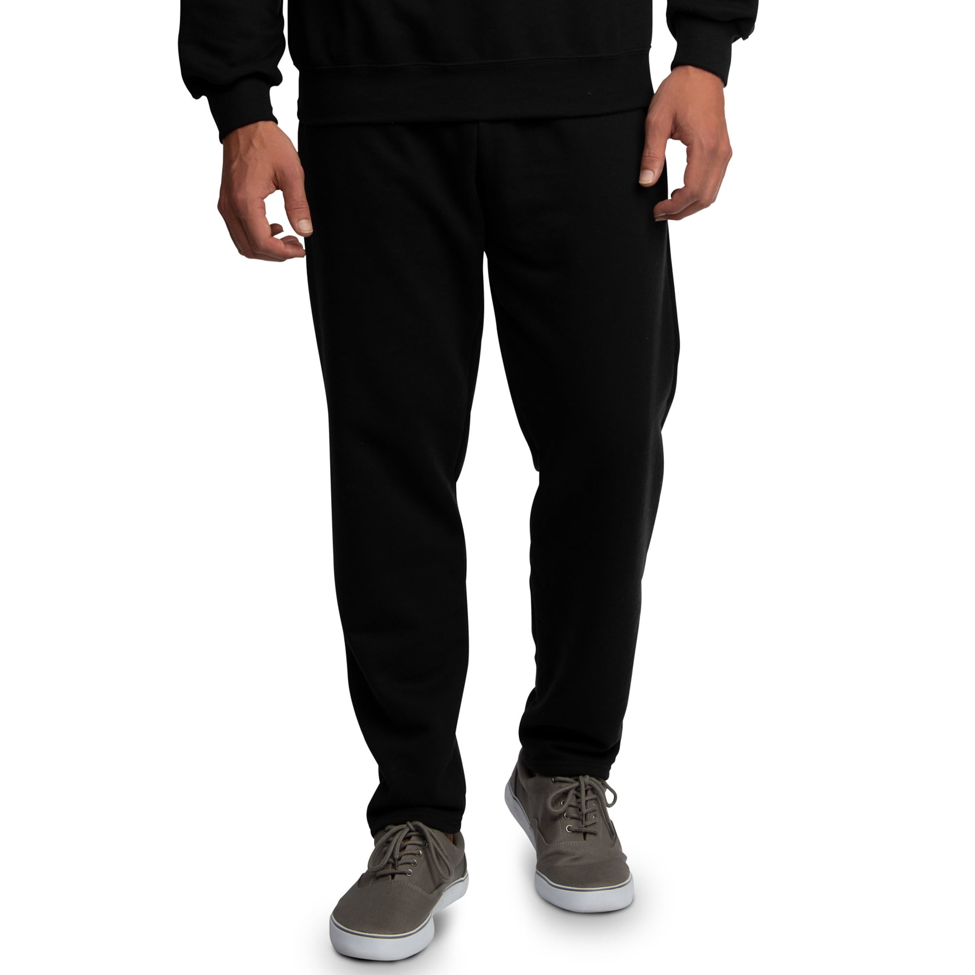 Fruit of the Loom Men's EverSoft Fleece Open Bottom Sweatpants, Sizes S-2XL