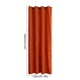 thumbnail image 3 of Cortinas opacas de 240 x 130 cm para protección solar y aislamiento térmico | Elegante tratamiento de ventanas de nailon y elastano en naranja y verde para dormitorio, sala de estar y balcón |, 3 of 6