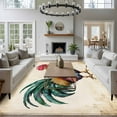 thumbnail image 4 of 5x7 Washable Area Rug, Rooster Non-Slip Large Rectangle Rug for Living Room Bedroom, Farm Chicken Indoor Floor Mat for Home Decor, 4 of 9