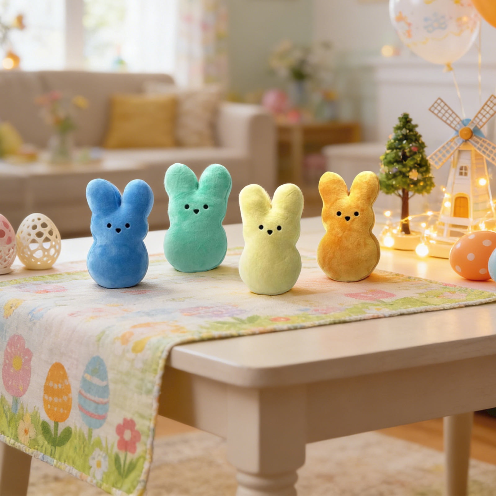24Pcs Easter Bunny Plush Toys, Easter Basket Stuffers Toys for Kids, Cute Easter Bunny Stuffed Animals Plushie, Easter Party Favors Gift for Girls Boys - 5.9 inch