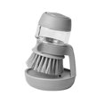 thumbnail image 1 of Brosse à Vaisselle Grise avec Distributeur de Liquide Vaisselle Rechargeable et Support de Rangement, 1 of 4