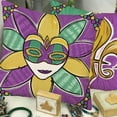 thumbnail image 6 of Mardi Gras Pillow Covers 16 x 16 Inch Set of 4 for Beads Please Masquerade Mask Fleur De Lis Happy Mardi Gras Holiday Decor Throw Pillows Decorative Cushion Cases Mardi Gras Decorations, 6 of 6