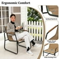 thumbnail image 5 of Costway 3 PCS Patio Furniture Set with Breathable Mesh Fabric and Metal Frame Garden, 5 of 10