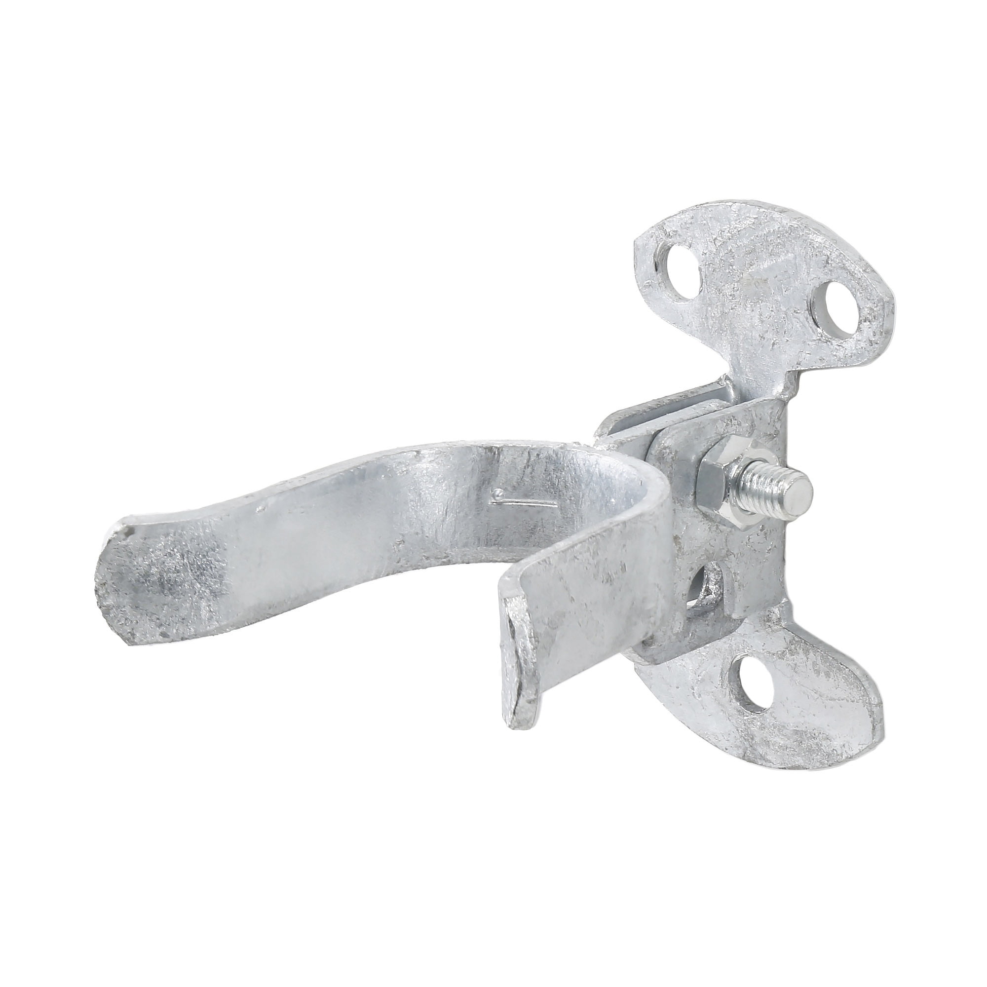 Plum Fittings 1-5/8' Gate Latch for Chain Link Fences | Galvanized Pressed Steel