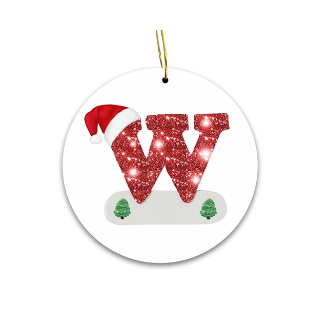 Fiudx Adornos Navideños con Letras, Decoraciones Personalizadas Diy, Diseño Acrílico Festivo, Símbolos Navideños Clásicos, Decoración Navideña para El Hogar y La Oficina, Tamaño de 8 Cm, Juego de 1 P