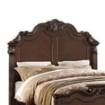 thumbnail image 4 of Benjara Splendidly Carved E.King Wooden Bed- Dark Walnut And Veneer Finish, 4 of 6