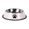thumbnail image 2 of Stainless Steel Non Tip Dog Bowl,Pet Food and Water Bowl with Slip Resistant Rubber Base,Easy Clean Metal Feeding Dish for Dogs and Cats,Beige, 2 of 6
