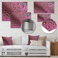thumbnail image 4 of Designart "Pink Rose Glistening with Raindrops" Raindrops Metal Wall Art Prints, 4 of 5