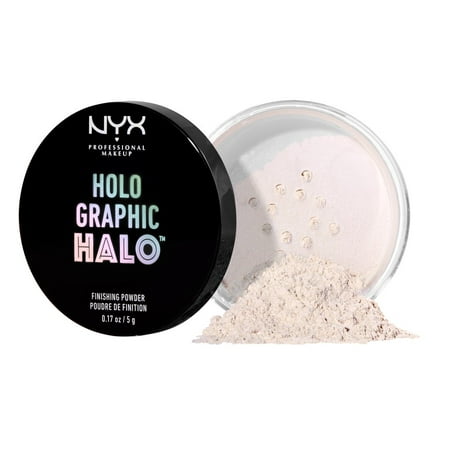 NYX Professional Makeup Holographic Halo Finishing Powder, (Best Drugstore Setting Powder)