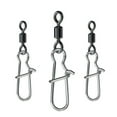 thumbnail image 4 of 10Pcs High Strength Balls Bearing Swivels Snap Fishhooks Lures Swivels Tackle, 4 of 16
