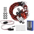thumbnail image 1 of Lampe Flash, Kit d'Éclairage 12 LED Simulation Plat pour Femmes Hommes pour HSP CC01 1/10 1/8 RC Voiture, 1 of 8
