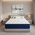 thumbnail image 2 of 12 Inch Queen Full King Hybrid Mattress, Ventilated Memory Foam & Independent Springs, Flame Retardant, Motion Isolation, Breathable Comfort Mattress for Bedroom, 2 of 6