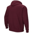 thumbnail image 3 of Men's Colosseum Maroon Mississippi State Bulldogs Arch & Logo 3.0 Pullover Hoodie, 3 of 3