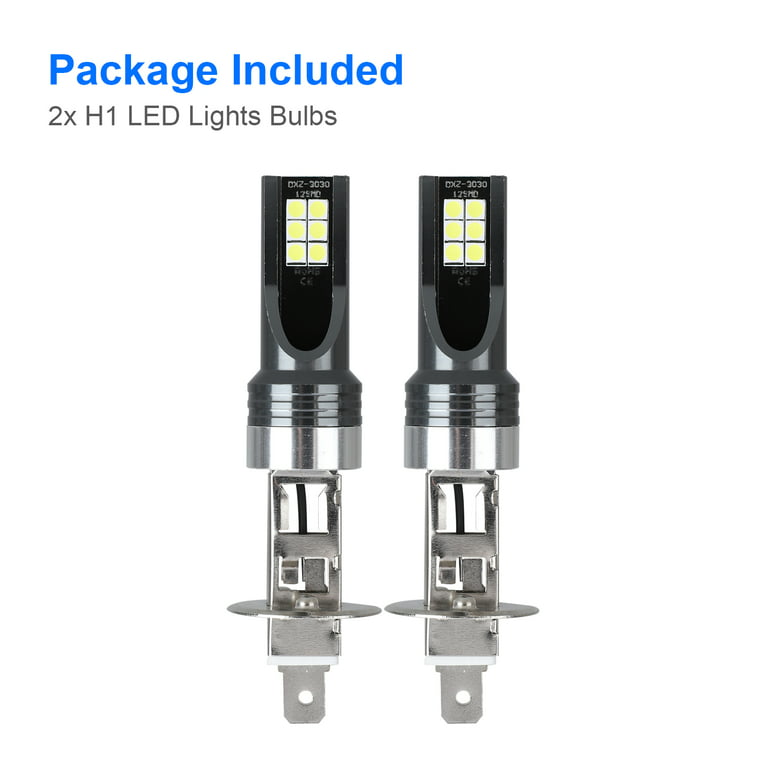 H1 LED Headlight Bulbs, EEEkit Car H1 Light Bulbs w/ High Low Beam Light  Conversion Kit, 6500K 1200LM COB Chips Extremely Bright H1 Light Fit  12V/24V