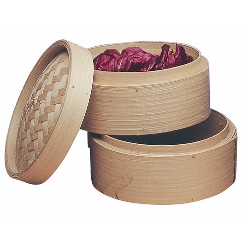 Progressive International Bamboo Steamer Baskets, 3 Piece
