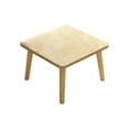 thumbnail image 2 of Square Table in Wood Modern Solid Wood Base and Square Table for Living Room Low Minimalist Tea Table Coffee Tables （Khaki）, 2 of 6