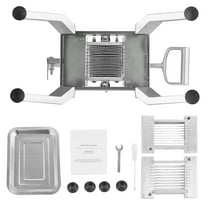 KFFKFF Industrial Veggie Dicer, 1/4 and 1/2 inch Tomato Dicer, Crafted from Stainless Steel and Aluminum Alloy, Manual Tomato Cutter with Stable Feet, Suitable for Tomatoes, Onions, Potatoes