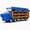 Blue, variant on JoyStone Dinosaur Carrier Truck Toy with 10 Die-Cast Cars, Foldable 2 Layer Car Race Track Playset with Car Ramps, Storage Hauler Vehicle for Kids Ages 3-7 Boys Gift, Green