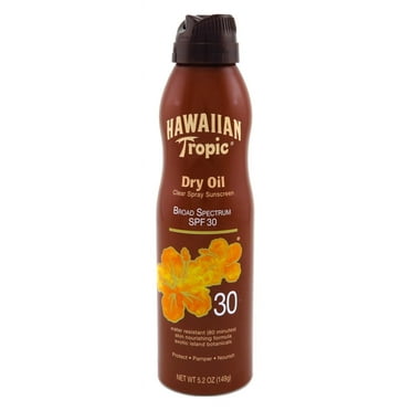 Hawaiian Tropic Spray Spf#30 Dry Oil 5.2oz (Pack of 2)