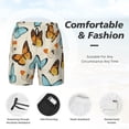 thumbnail image 5 of Balery Butterflies Mens Swim Trunks Swim Shorts for Men Quick Dry Inseam Beach Shorts with Compression Liner Pocket-Medium, 5 of 9