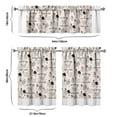 thumbnail image 5 of Kitchen Curtains 36 Inch Short - 3 Panel Set with Cute Farmhouse Egg & Chicken Print, Rod Pocket Window Curtain, 100% Polyester for Rustic Coop, Farm Kitchen, Easy Wash, 5 of 5