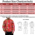 thumbnail image 3 of VBARHMQRT Chandail de Maternité pour Homme Printemps et Automne Grande Fleur Imprimé Intégral Manches Longues Col Rond Sans Capuche Floral Tendance Mode Chandail de Base, 3 of 4