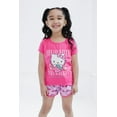 thumbnail image 2 of Hello Kitty T-Shirt and French Terry Dolphin Shorts Outfit Set Toddler to Big Kid, 2 of 5
