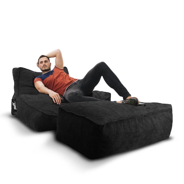 Sillón Puff Loft Puff MX Gamuza Negro