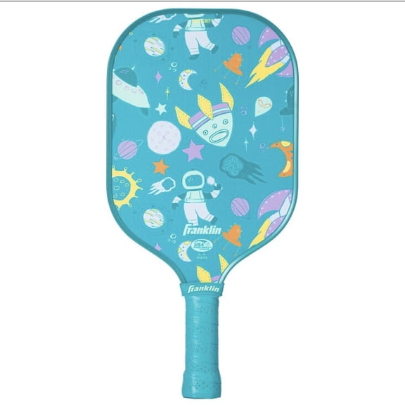 Franklin Sports Youth Paddle - Space Graphic: Fiberglass Pickleball Racquet